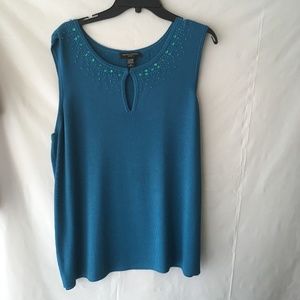 Valerie Stevens Tank Top Size 1X Used Very Good